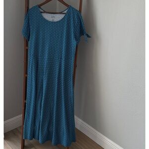 Blue Patterned Dress